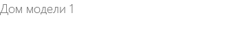 Дом модели 1